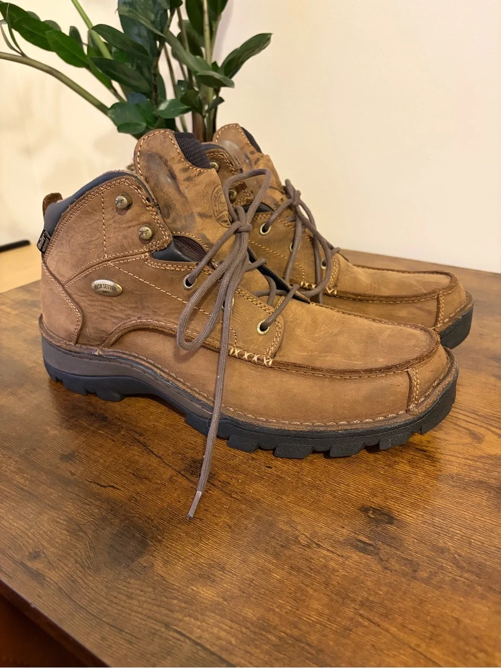 Red Wing Irish Setter Men Brown Leather Lace-Up Chukka Boots Memory Foam Size 12